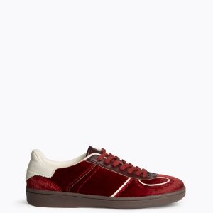 ZAPATILLA BURDEOS PELO